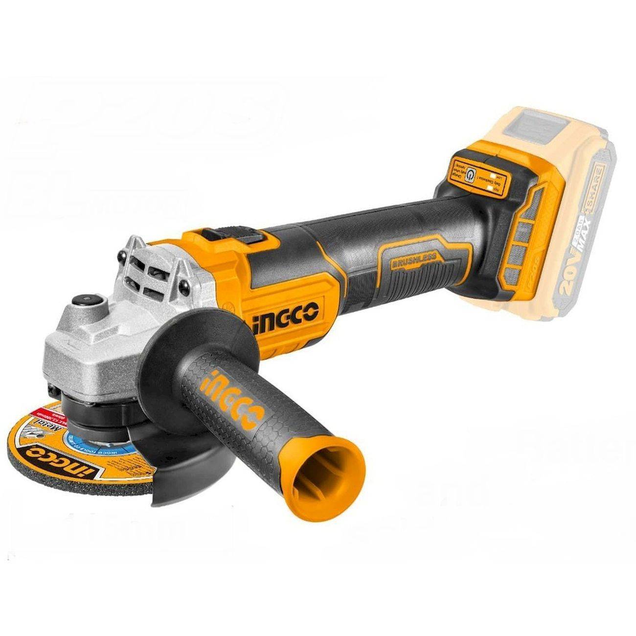 Угловая шлифмашина аккумуляторная INGCO CAGLI201158 CAGLI201158