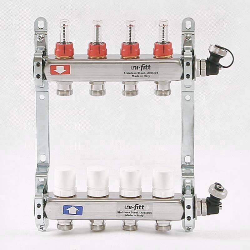 Коллекторная группа Uni-Fitt 415S 1 x 3/4 EK 4 выхода 450I4304