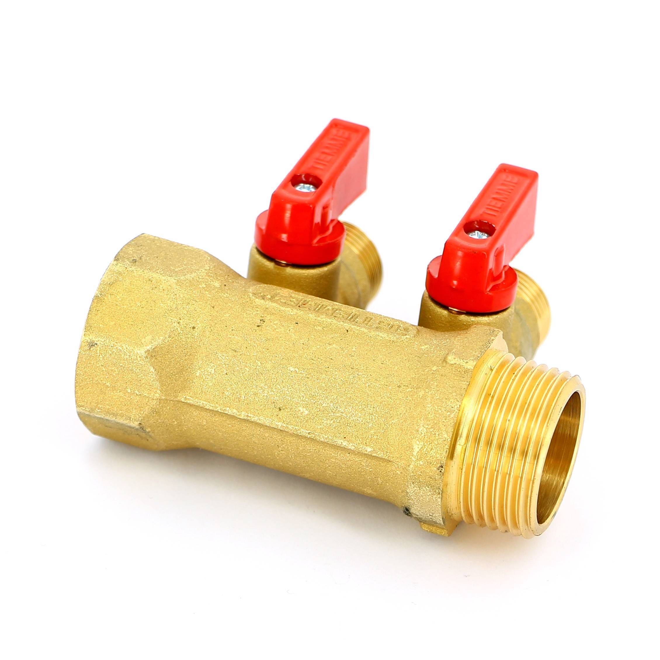 Коллектор Tiemme 1820 1 НВ 2 выхода 1/2 Н 36 мм 1820006