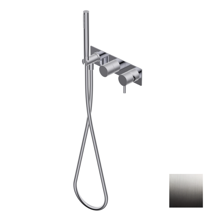 Встраиваемый смеситель для душа Ritmonio Diametro35 S на 2/3 выхода цвет Brushed Chrome PR52GG101IX