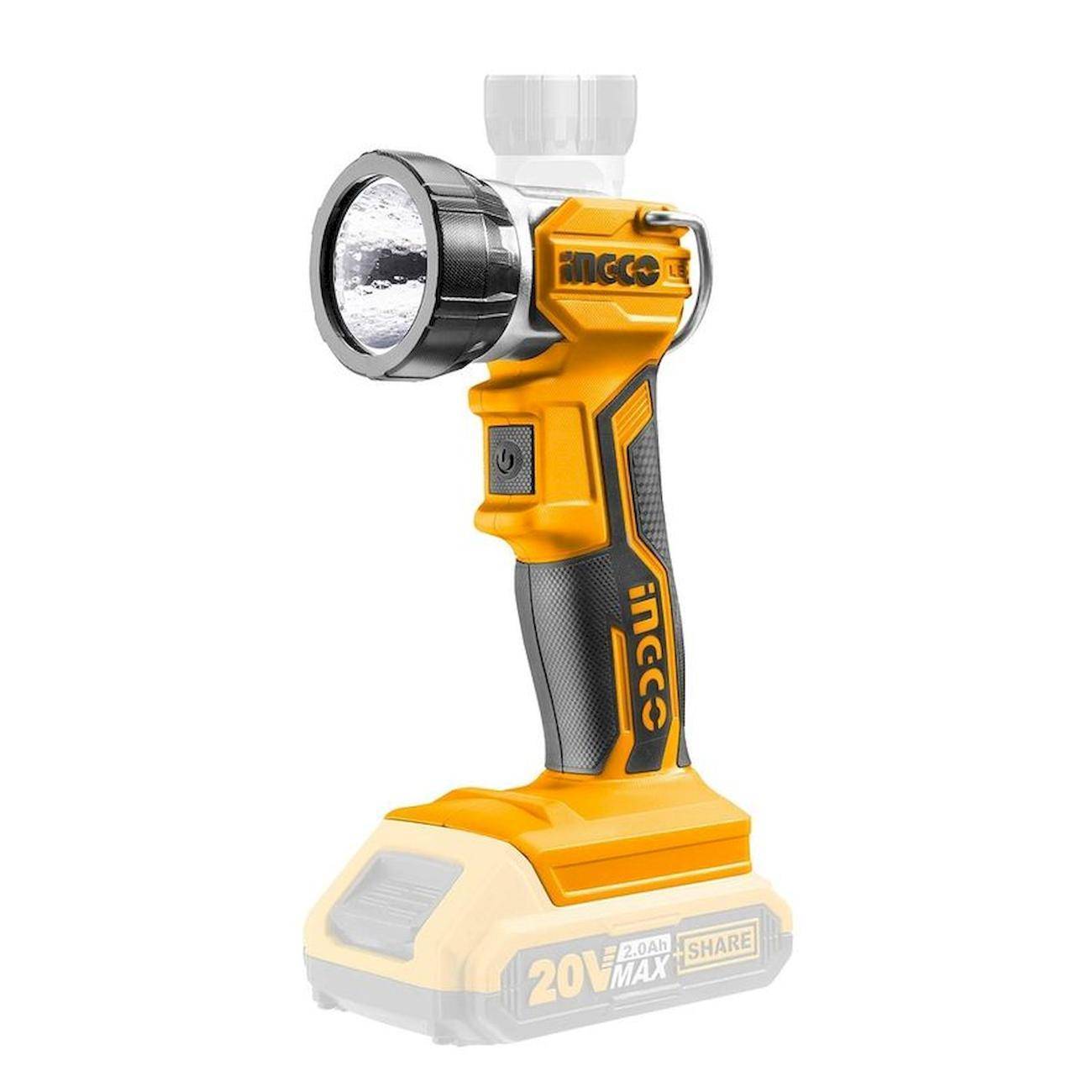 Набор аккумуляторного инструмента INGCO CKLI дрель-шуруповерт, гайковерт и фонарь 20 В CKLI