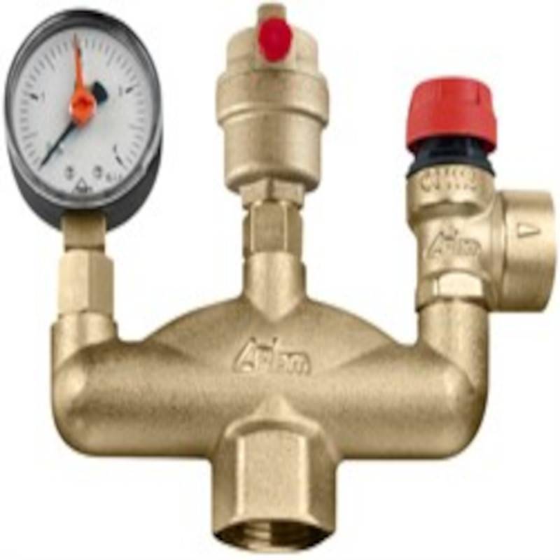 Группа безопасности котла RBM 1 3 бар латунь 470.06.10