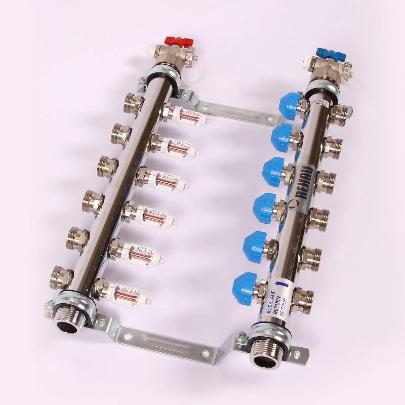 Коллекторная группа REHAU HKV-D 1 x 3/4 6 выходов 208061