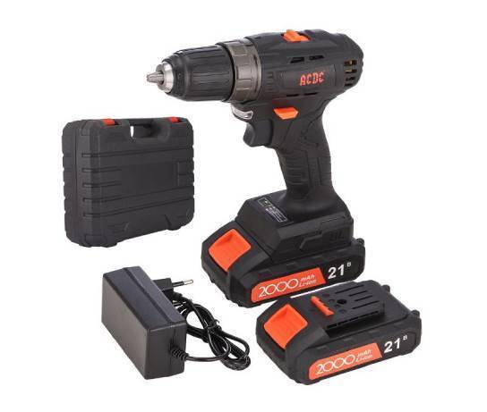 Дрель-шуруповерт аккумуляторная ACDC BLLI-21B ONE PLUS 21 В бесщеточная BLLI-21B