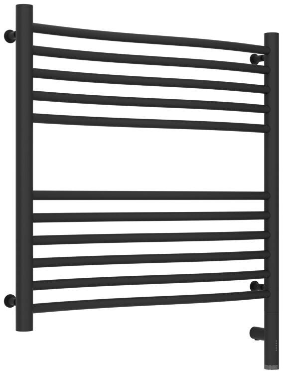 Электрический полотенцесушитель Сунержа Флюид 3.0 724x632 мм МЭМ нижнее справа темный титан муар 15-5821-6060