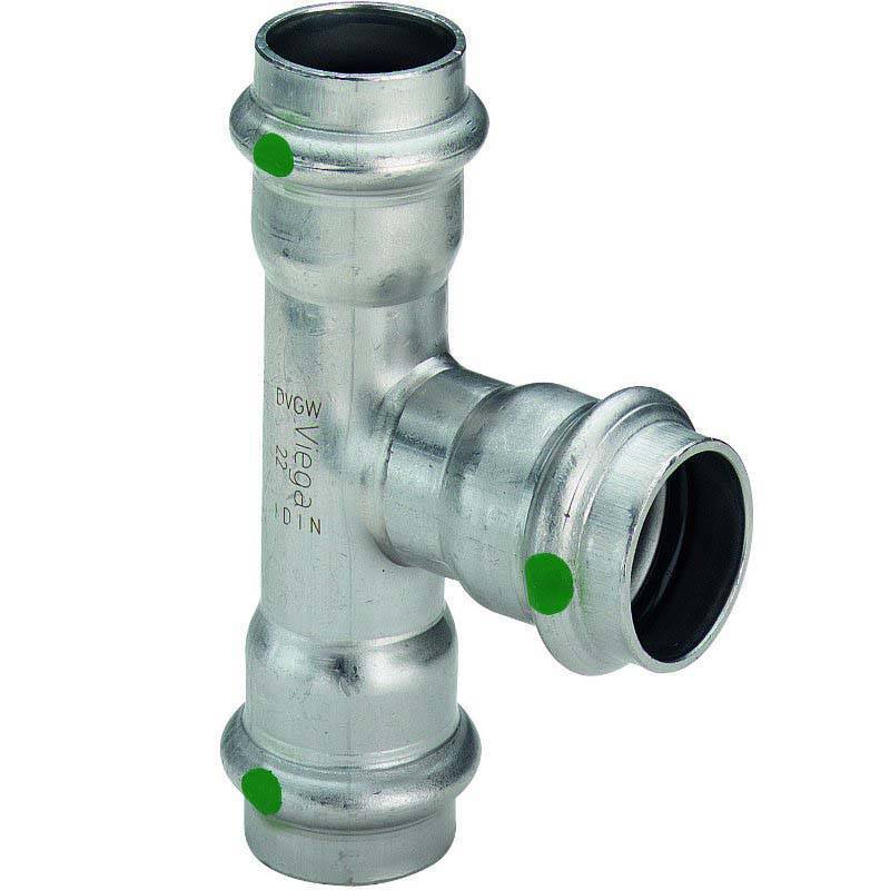 Тройник пресс Sanpress Inox Viega 88.9x64x88.9 мм 593377