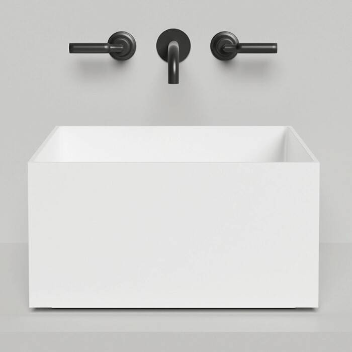 Раковина Salini Armonia Square 450x450x250 мм белый матовый 130522M