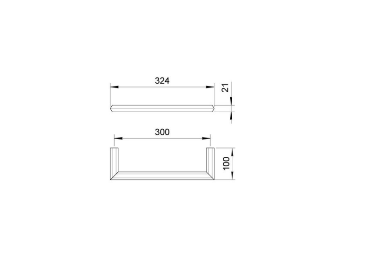 Полотенцедержатель Fantini Venezia 300 мм Matt British Gold PVD 94P67806