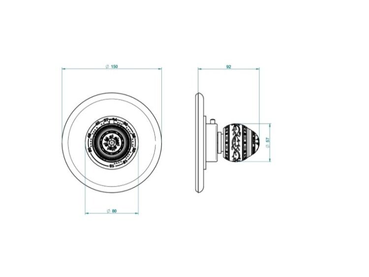 Смеситель для душа THG Marquise Decor Platine встраиваемый цвет хром A7GA0215EN16EM
