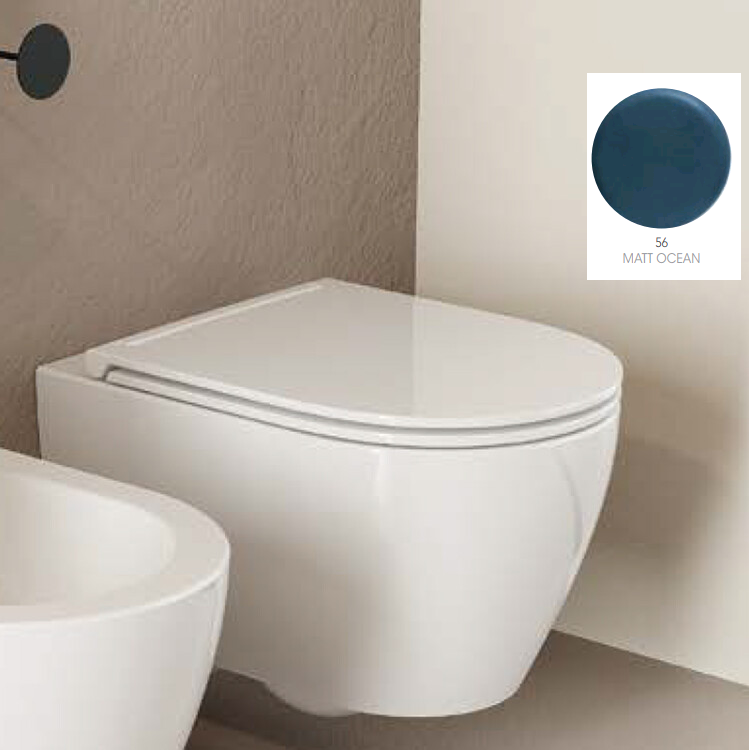 Сиденье для унитаза Scarabeo Moon Soft-Close 360x505 мм океан матовый 5535B56