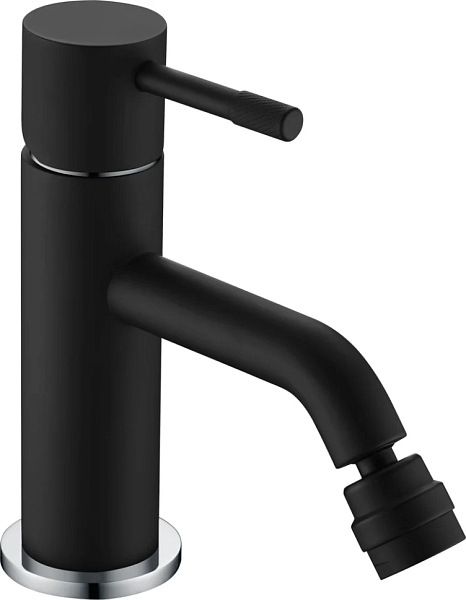Смеситель для биде Boheme Uno черный матовый/хром матовый 466-BCR