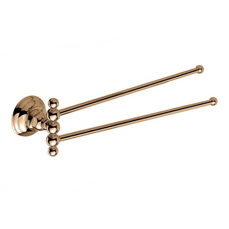 Полотенцедержатель двойной Nicolazzi Bagno Classici Le Pietre 414 мм бронза 1482BZ