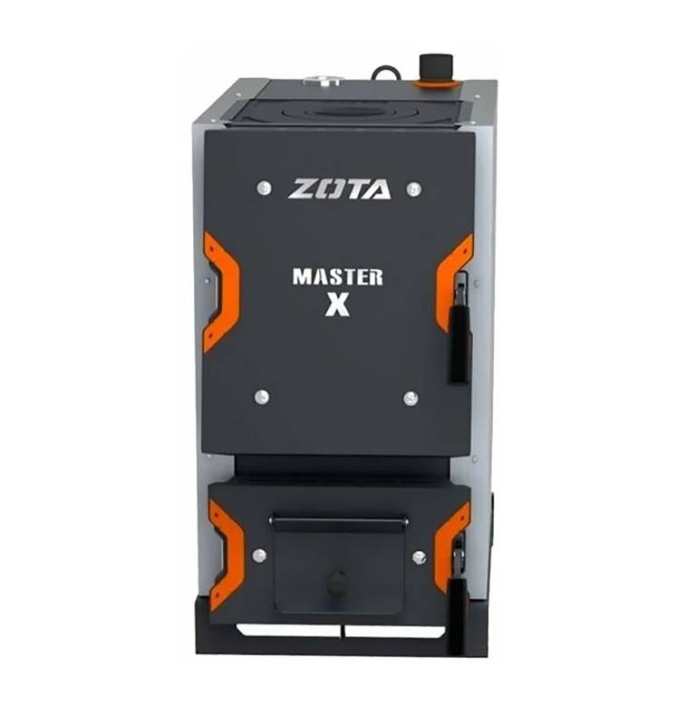 Котел твердотопливный ZOTA Master-X 12П с плитой 12 кВт MS4931120012