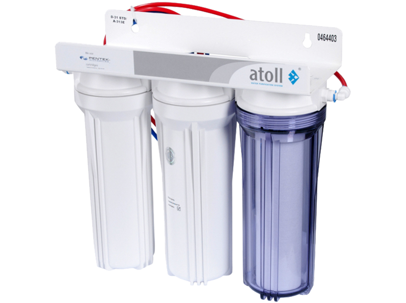 Фильтр под мойку Atoll A-313Eg (D-31s) трехступенчатый с краном A-313Eg