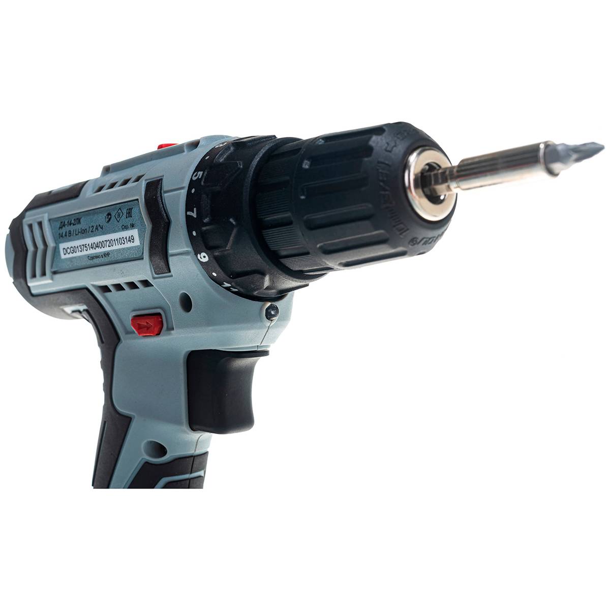Аккумуляторная дрель-шуруповерт Ресанта ДА-14-2ЛК 14.4 В 2.0 Ач 72/14/24