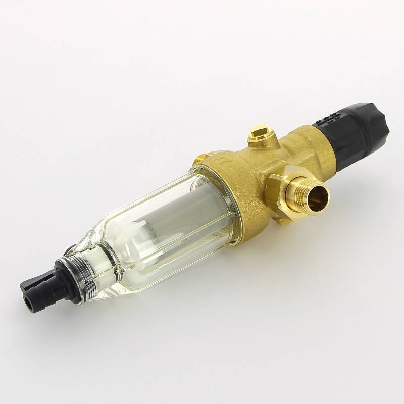 Фильтр промывной BWT Protector mini HWS C/R 1/2 100 мкм с редуктором 10548