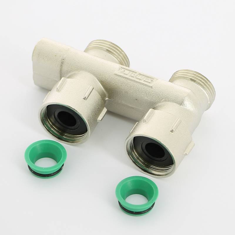 Узел радиаторный прямой перекрестный Simplex D2/50 3/4 x 3/4 EK с вентилями и адаптерами F10078