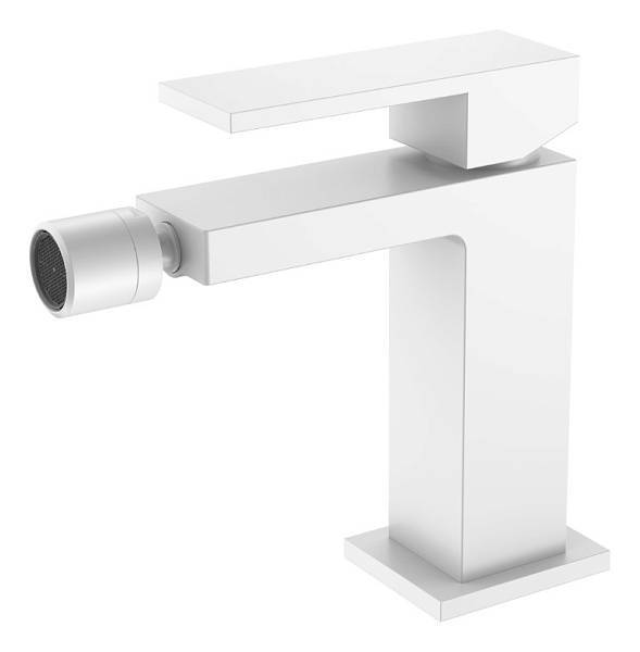 Смеситель для биде Boheme Qubic белый матовый 476-MW