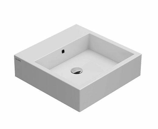 Раковина Globo Stone 500х500х140 мм 3 отверстия для смесителя SCQ51BI