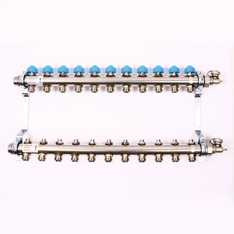Коллекторная группа Uni-Fitt 1 x 3/4 11 выходов с балансировочными и термостатическими вентилями 456W4311