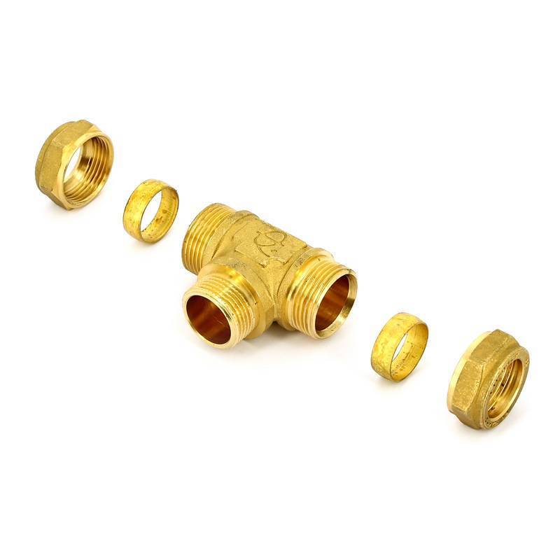 Тройник обжимной Tiemme 18х1/2х18 НР 1100207