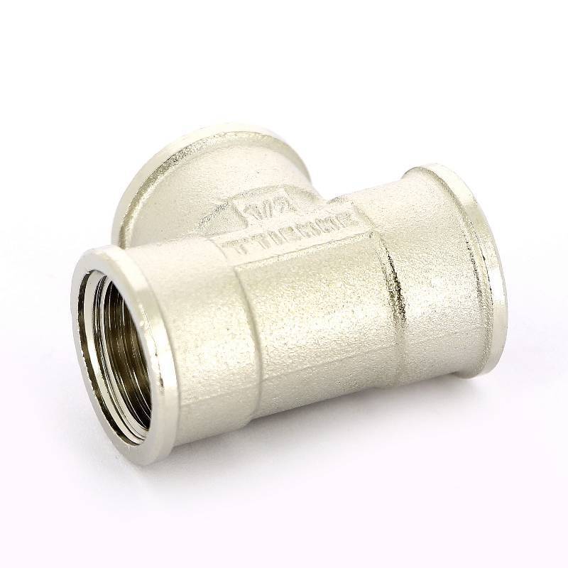 Тройник никелированный Tiemme 1/2 ВР-ВР-ВР 1500061