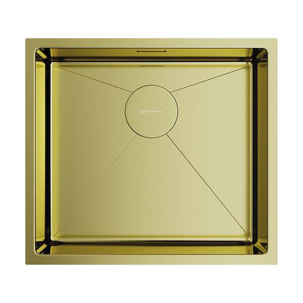 Кухонная мойка OMOIKIRI Taki 49-U/IF-LG 49x44 см светлое золото 4973523
