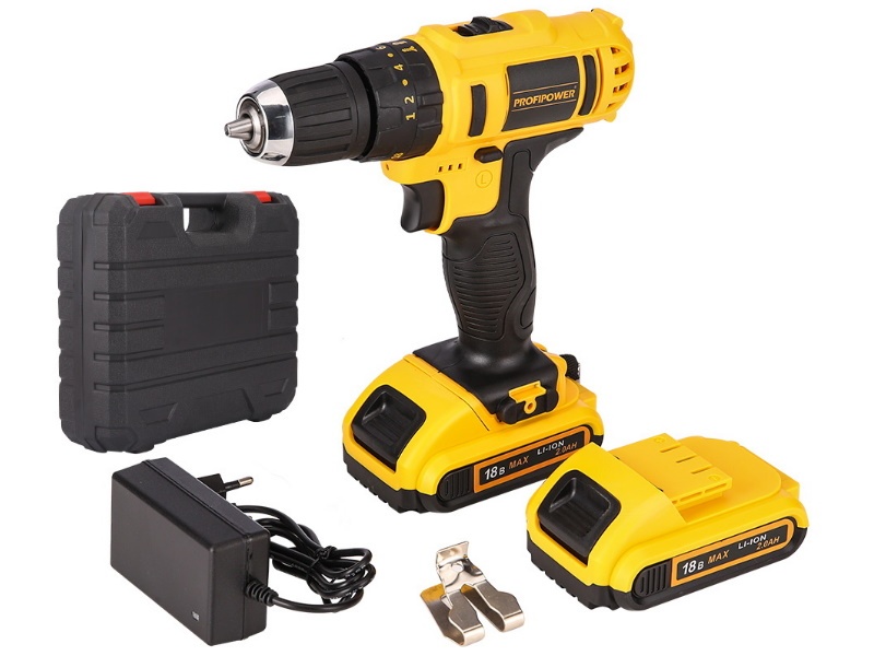 Аккумуляторная дрель-шуруповерт ProfiPower DW-18B 18 В DW-18B