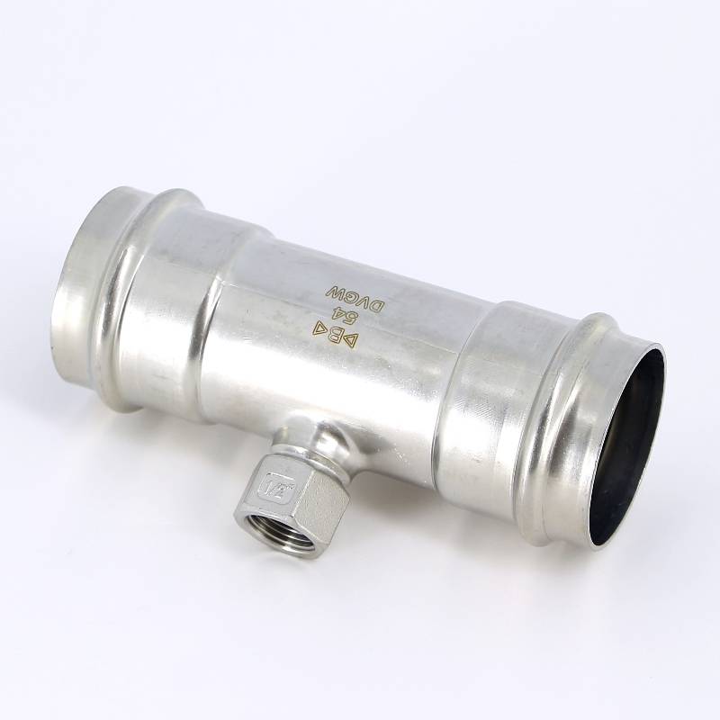 Тройник пресс IBP B-Press Inox 54x1/2x54 мм нержавеющая сталь PS4130G0540454