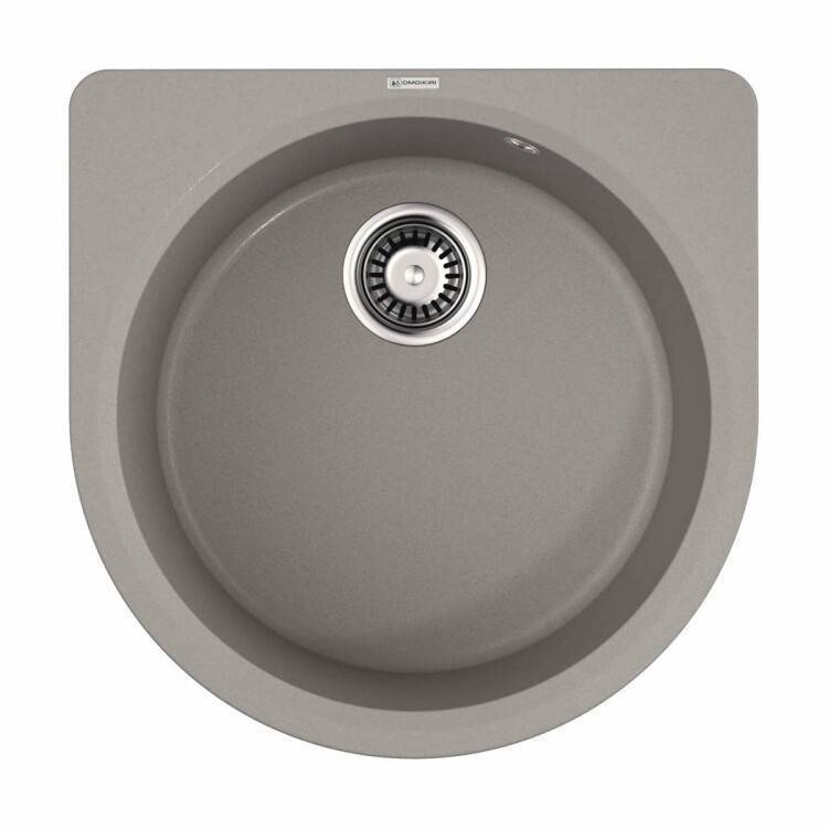 Мойка кухонная OMOIKIRI Akegata 510х510 мм Leningrad grey 4993756