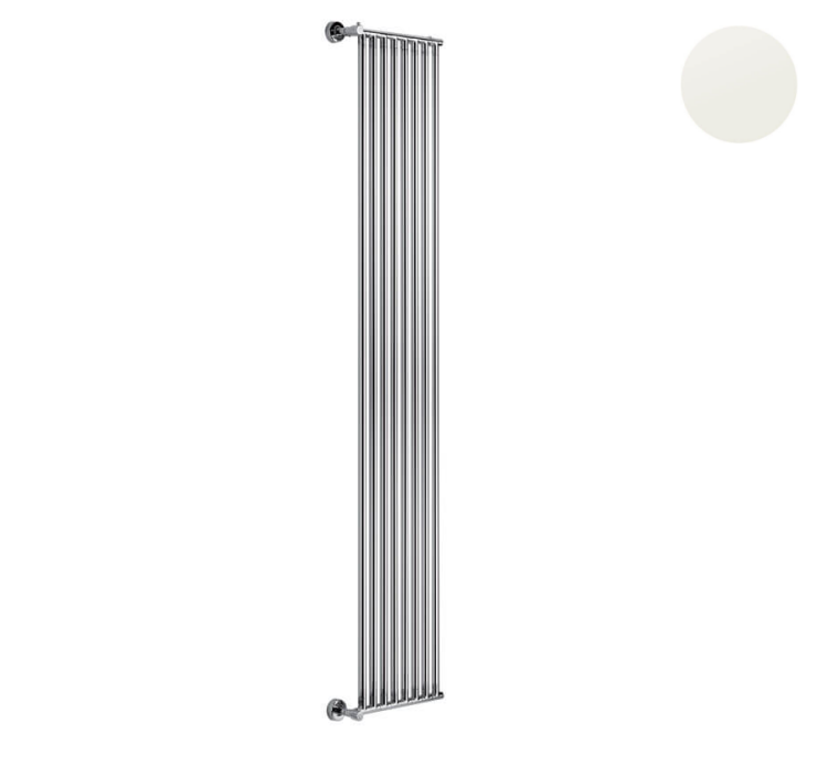 Полотенцесушитель водяной Margaroli Cielo 480-8XL 439x1540 мм цвет White Matt 480XL08MW
