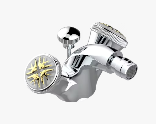 Смеситель для биде THG Hirondelles Gold stamped цвет хром A4LA023202