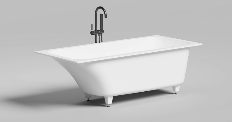 Ванна Salini Orlanda Kit 1700x750x600 мм белый глянцевый 102117G