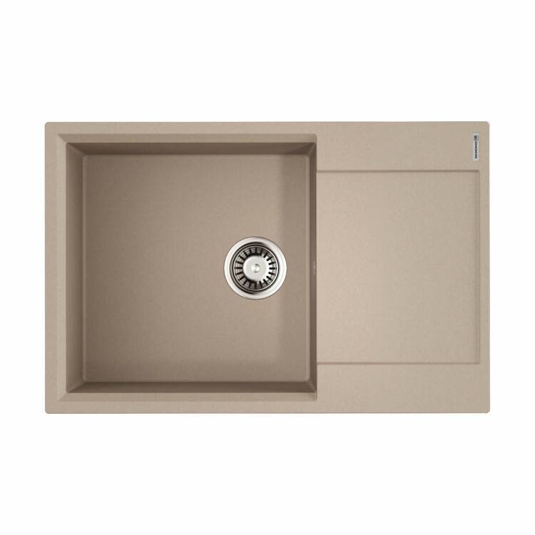 Мойка кухонная OMOIKIRI Daisen 78-BE бежевый 780x510x210 мм чаша 440x440 мм 4 отверстия 4993693