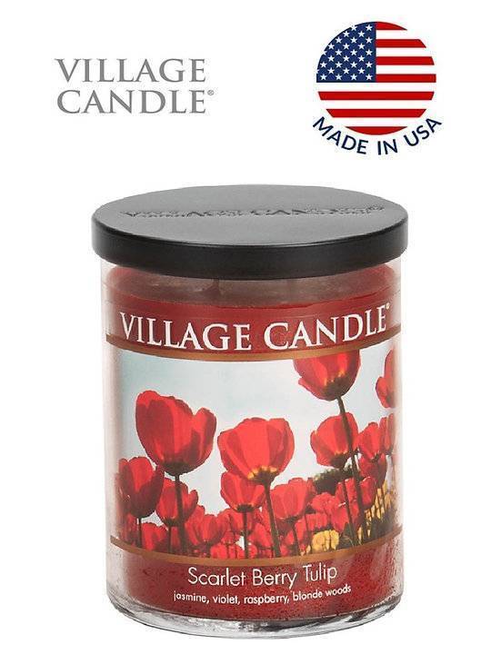 Ароматическая свеча Village Candle Тюльпан и красные ягоды 396 г 10133