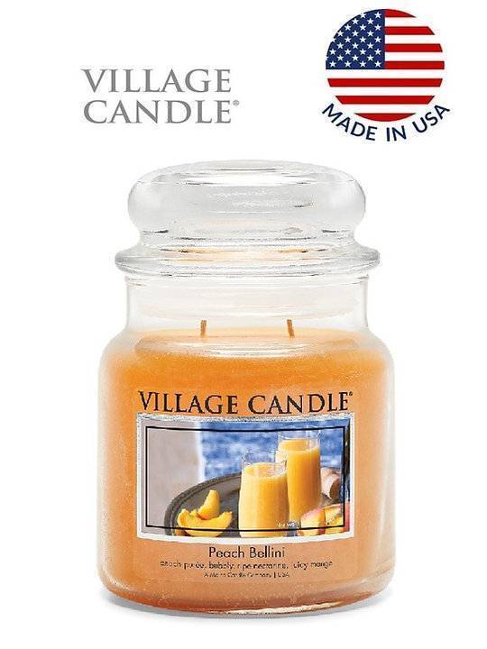 Ароматическая свеча Village Candle Peach Smoothie Персиковый коктейль 389 г 10122