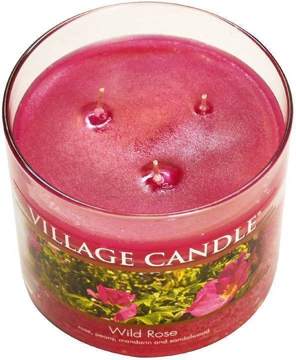 Ароматическая свеча Village Candle Wild Rose Дикая роза 396 г 10179
