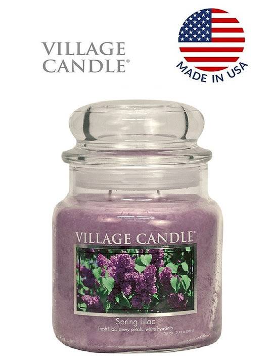 Ароматическая свеча Village Candle Spring Lilac Весенняя сирень 389 г 10147