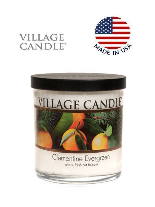 Ароматическая свеча Village Candle Evergreen Clementine Вечнозеленый клементин 213 г 10073