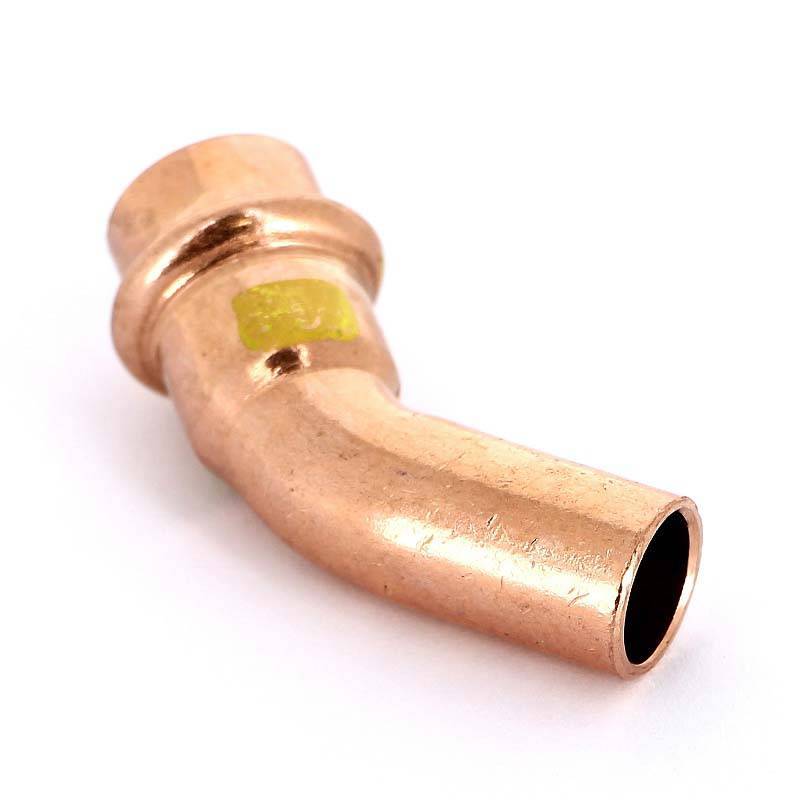 Угол-вставка 45° пресс Viega Profipress G 15 мм медь 345679