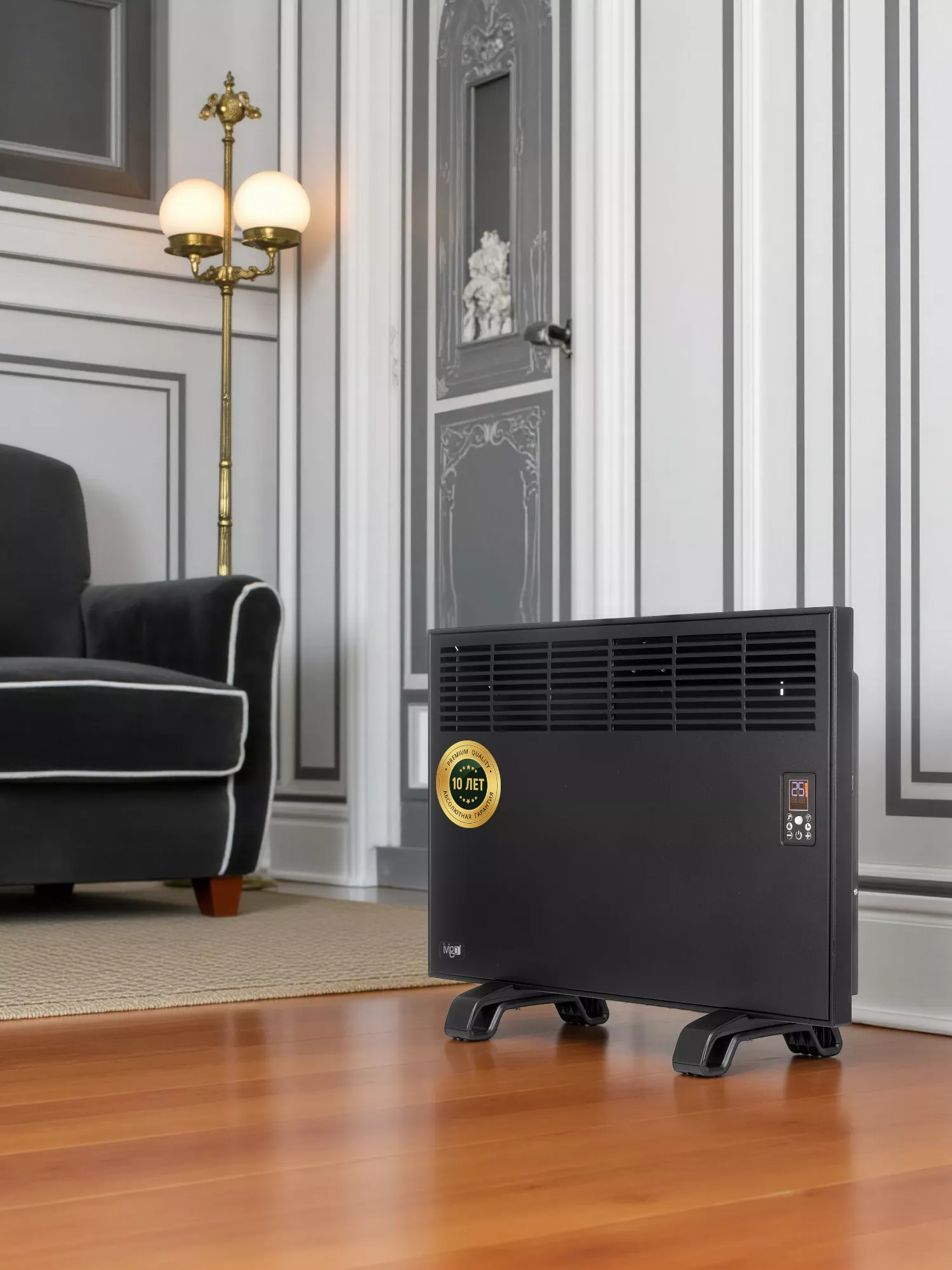 Конвектор электрический iVigo EPKP 15 Wi-Fi 1500 Вт черный EPKP 15 Wi-Fi