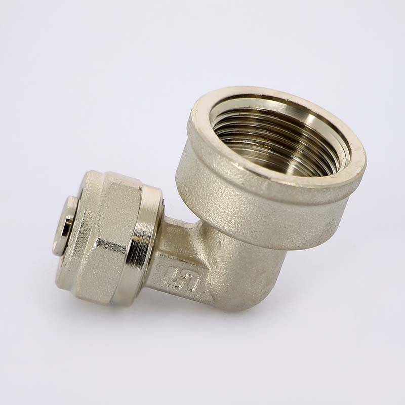 Угольник обжимной Uni-Fitt никелированный 16х3/4 ВР 664N6300