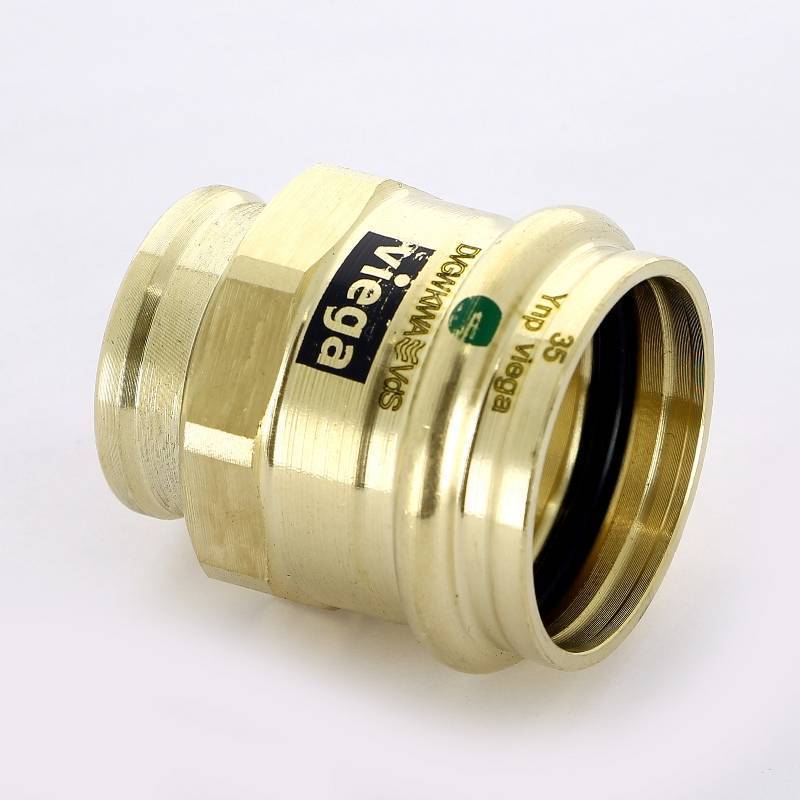 Муфта переходная пресс-В Viega Sanpress бронза 35х3/4 357542