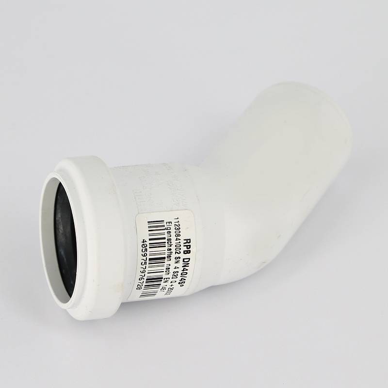 Отвод канализационный REHAU RAUPIANO PLUS 40x45° 11230841001