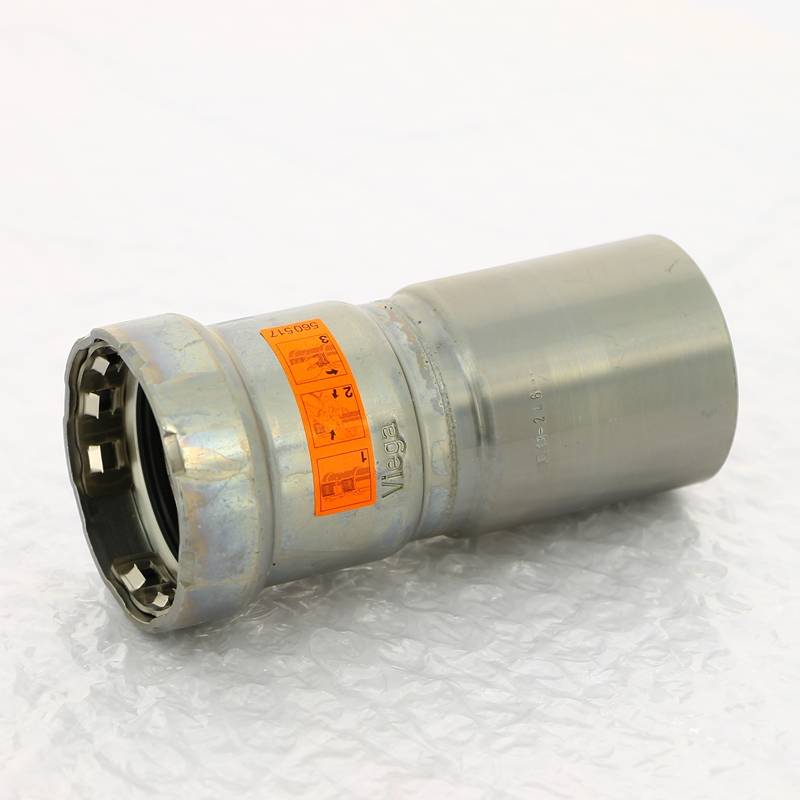 Муфта-вставка пресс Viega Megapress 1 1/2x1 1/4 оцинкованная сталь 695484