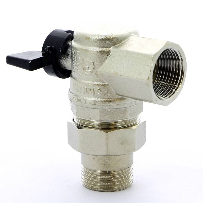 Кран шаровой Bugatti Oregon 1 НВ угловой со сгоном бабочка 05940009