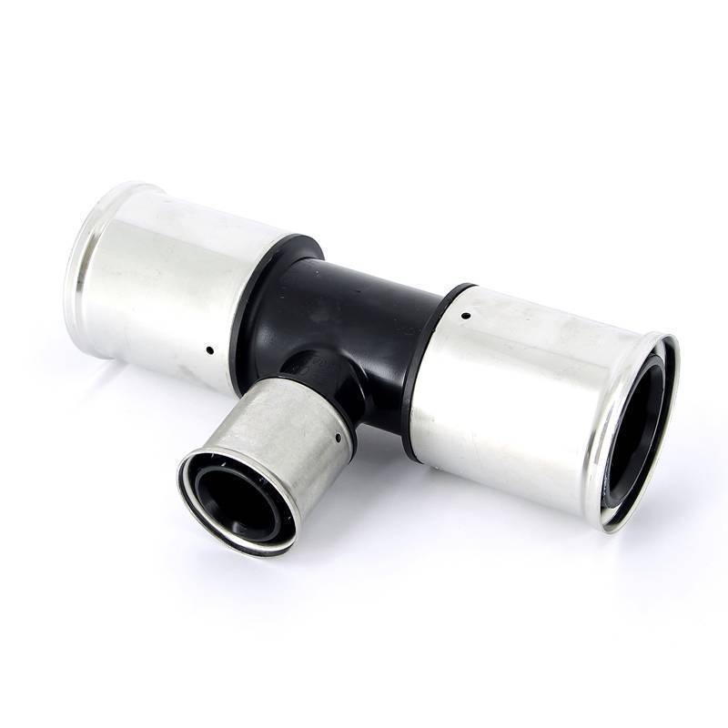 Тройник пресс PVDF Henco 63х40х63 мм 10PK-634063