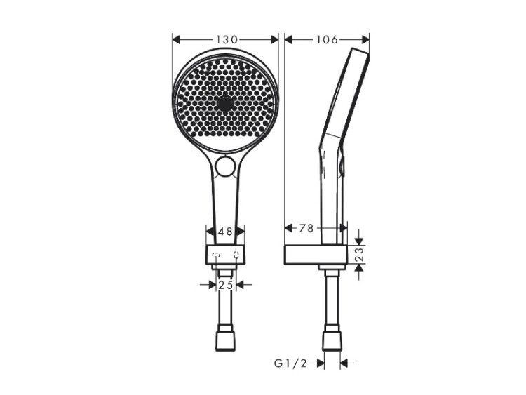 Душевой набор Hansgrohe Rainfinity 130 3jet белый матовый 26852700
