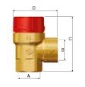 Предохранительный клапан Flamco Flopress 1/2 x 1/2 2.5 бар 27006
