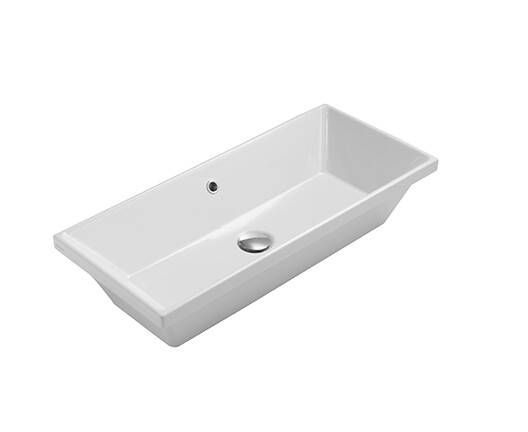 Раковина Globo Stockholm 750х340х170 мм без отверстия для смесителя FO075BI